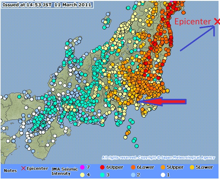 Japan+earthquake+epicenter+map